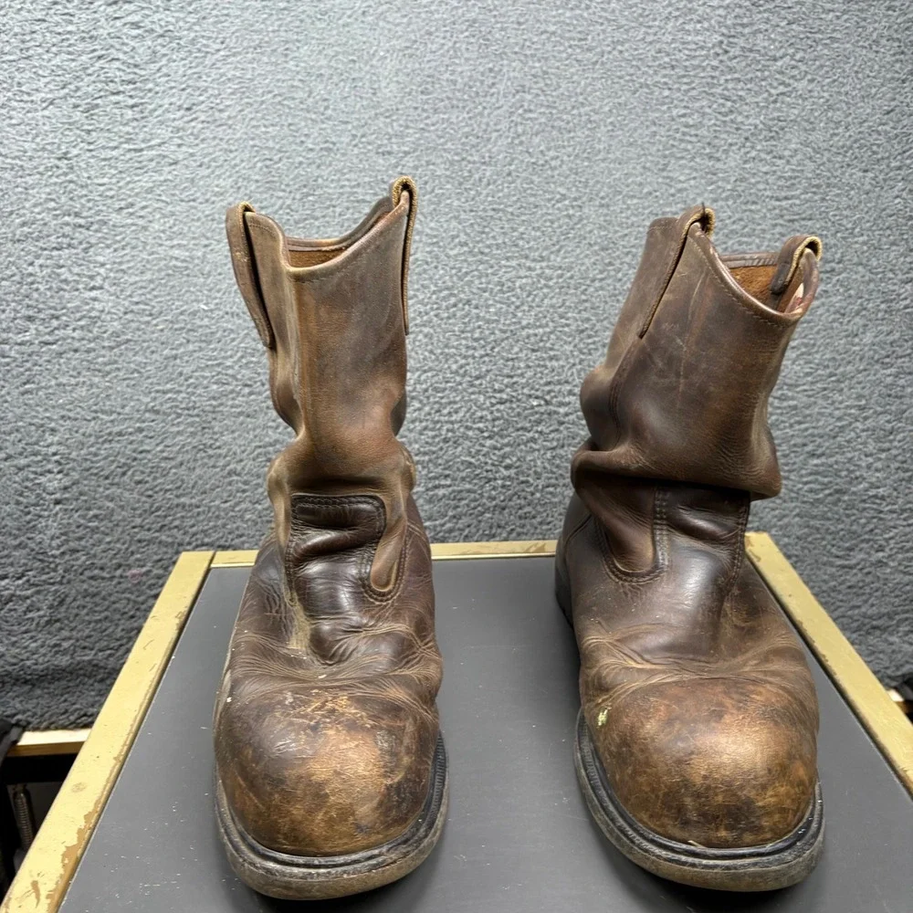Red Wing Shoes‎ 13 D EH ASTM F241305 Steel Toe Work Boots Mens Brown Leather